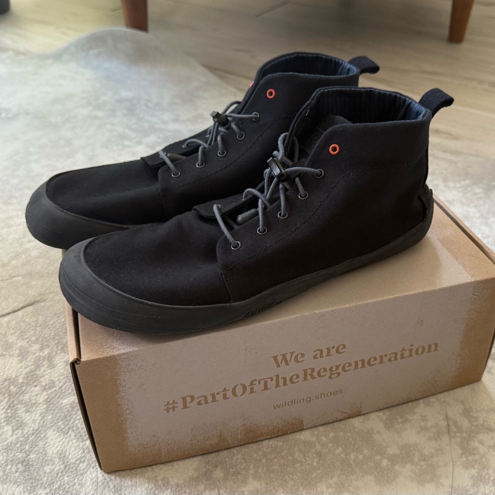 Wildling Black Canvas High-Top Boots